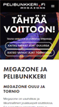 Mobile Screenshot of pelibunkkeri.fi